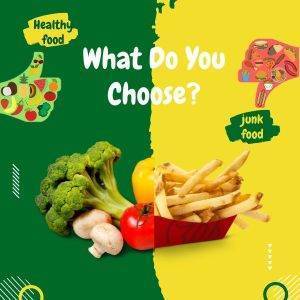 What is your choice-healthy vs junk food